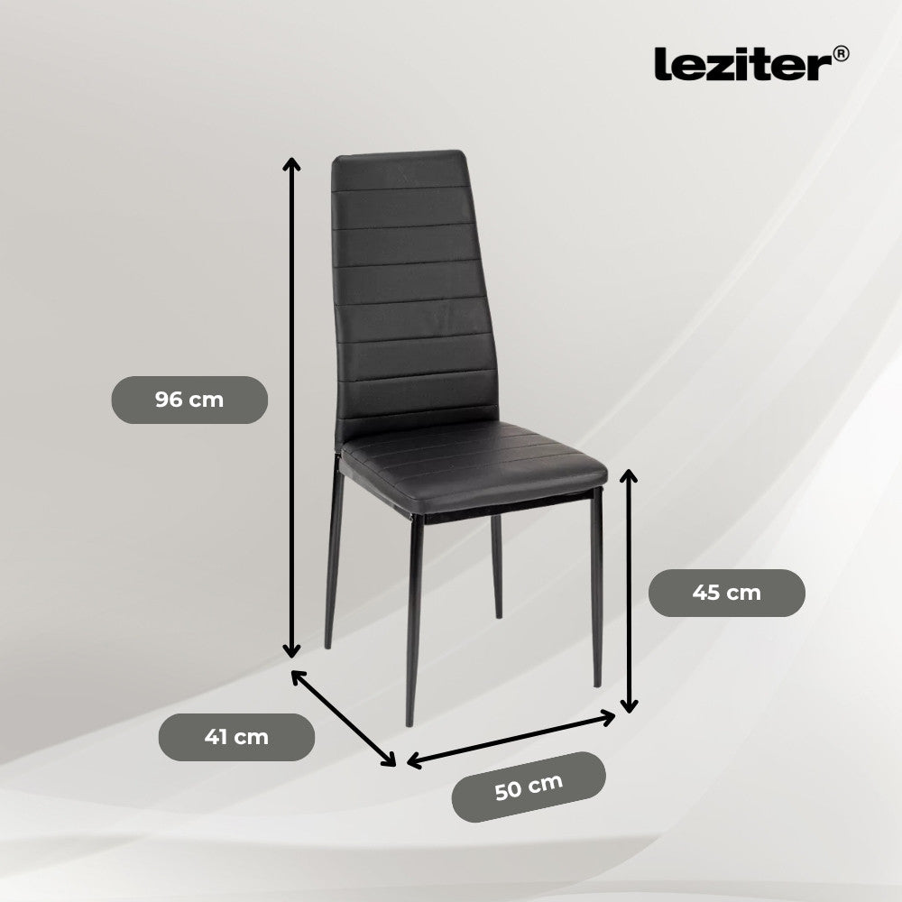Set de masă Nolen 4+1 negru