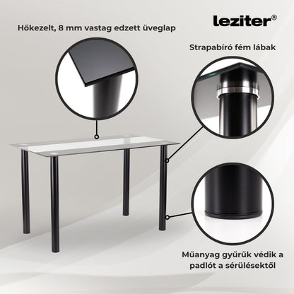 Set de masă Zelma 6+1 gri