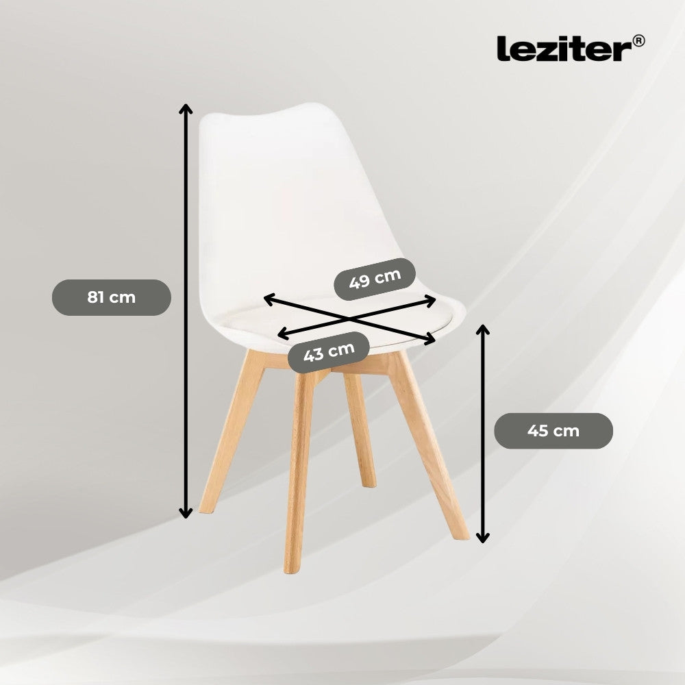 Set de masă Zelma 4+1 alb-negru