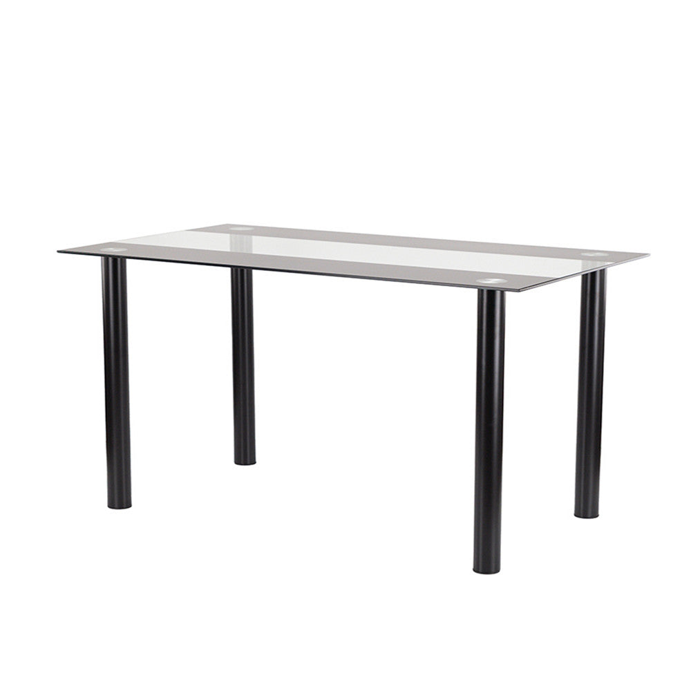 Set de masă Zelma 4+1 alb-negru