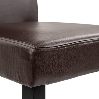 Set de masă Cadiz 4+1 negru-maro