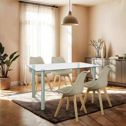 Set de masă Midori 4+1 bej