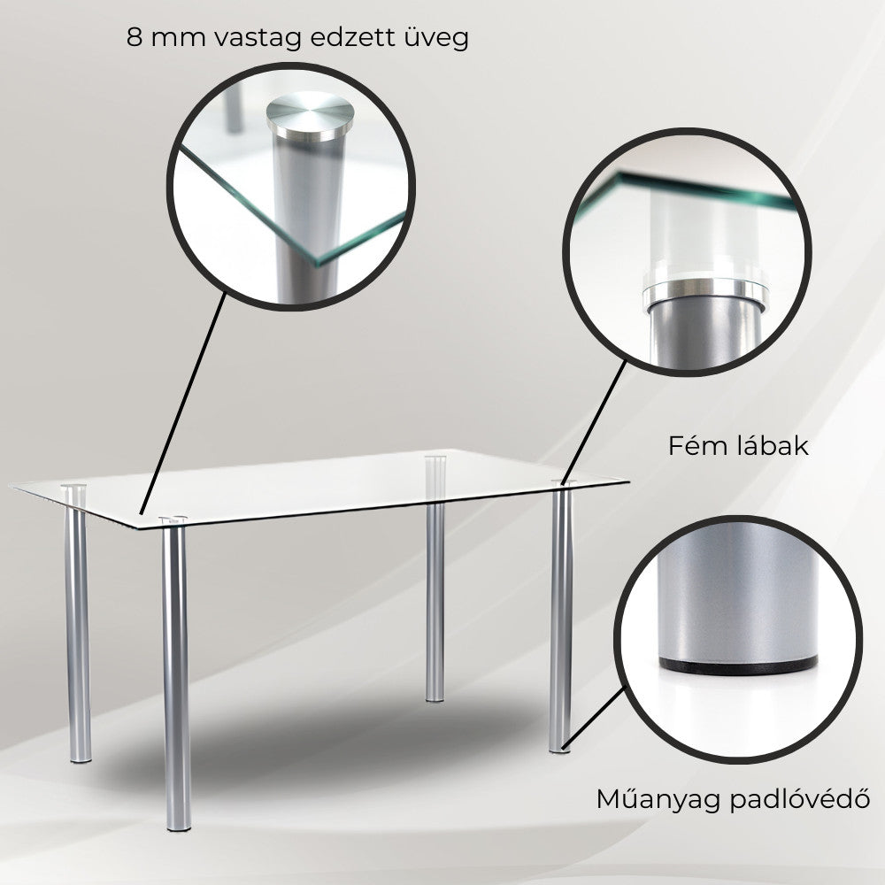 Set de masă Midori 4+1 bej