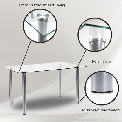 Set de masă Midori 4+1 bej