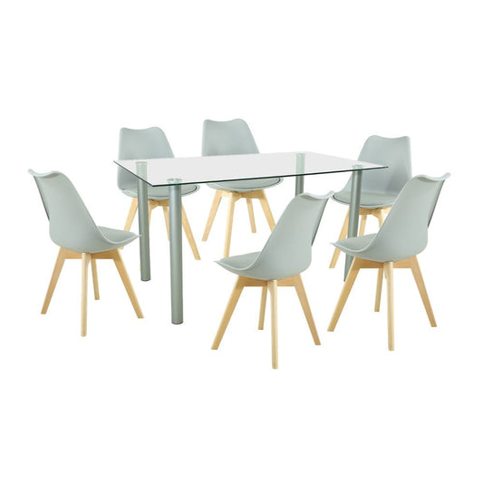 Set de masă Midori 6+1 gri