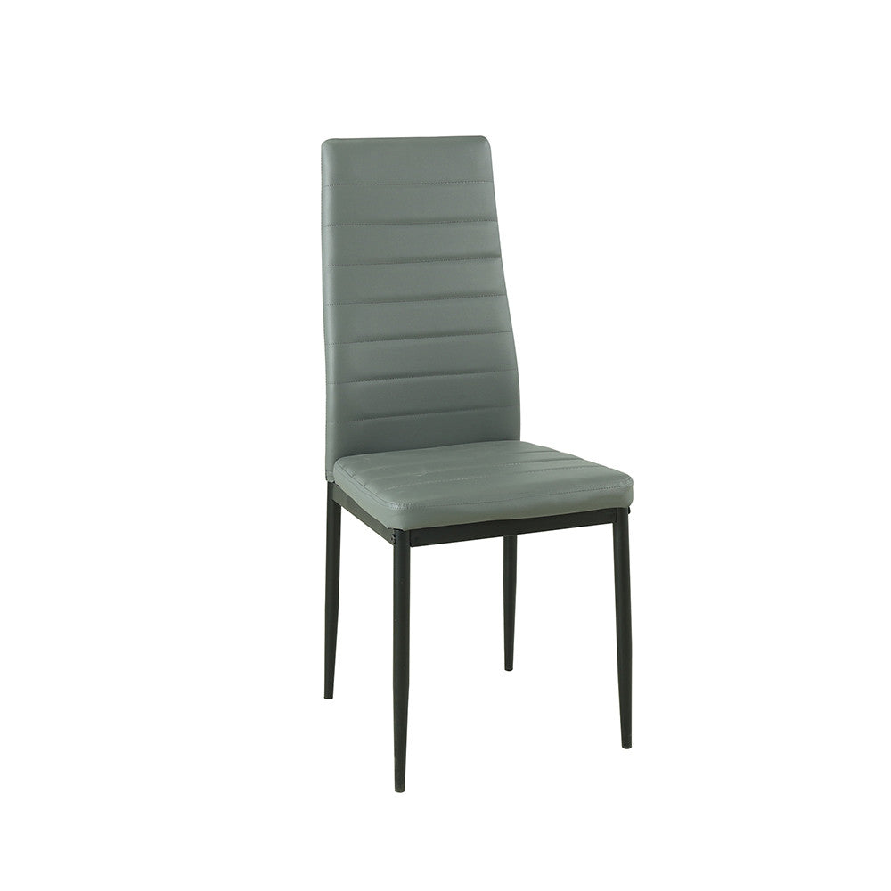 Set de masă Verna 6+1 gri-negru