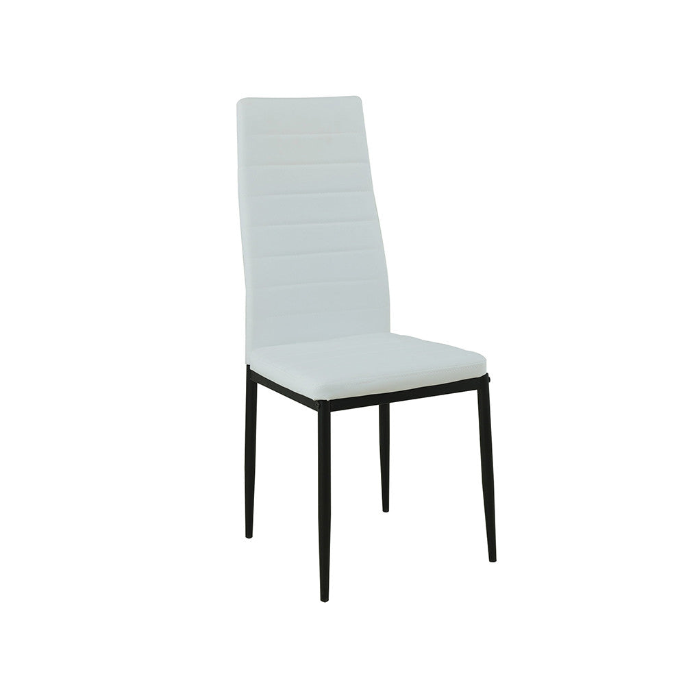 Set de masă Verna 6+1 alb-negru