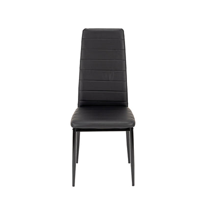 Set de masă Verna 6+1 negru-negru