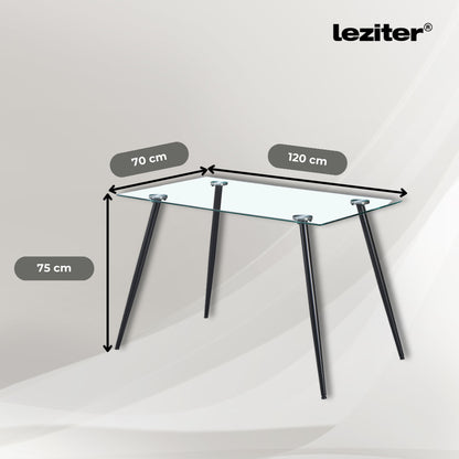 Set de masă Alen 4+1 negru-bej
