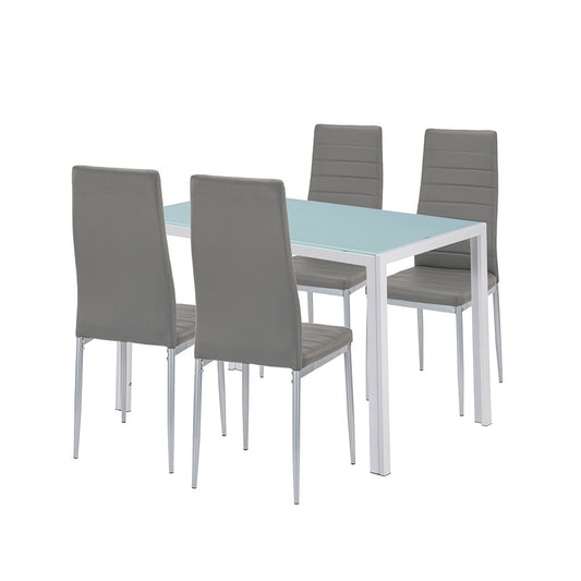 Set de masă Midland 4+1 gri-gri