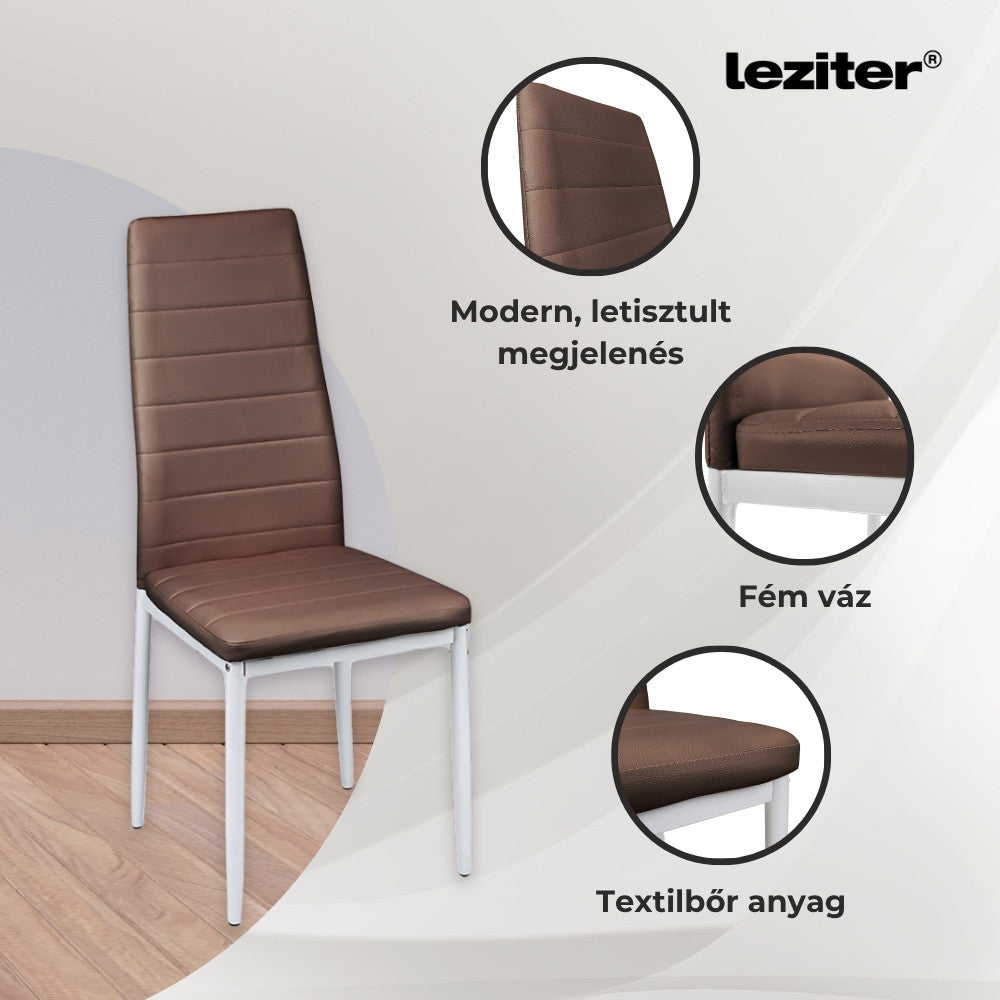 Set de masă Liana 4+1 maro