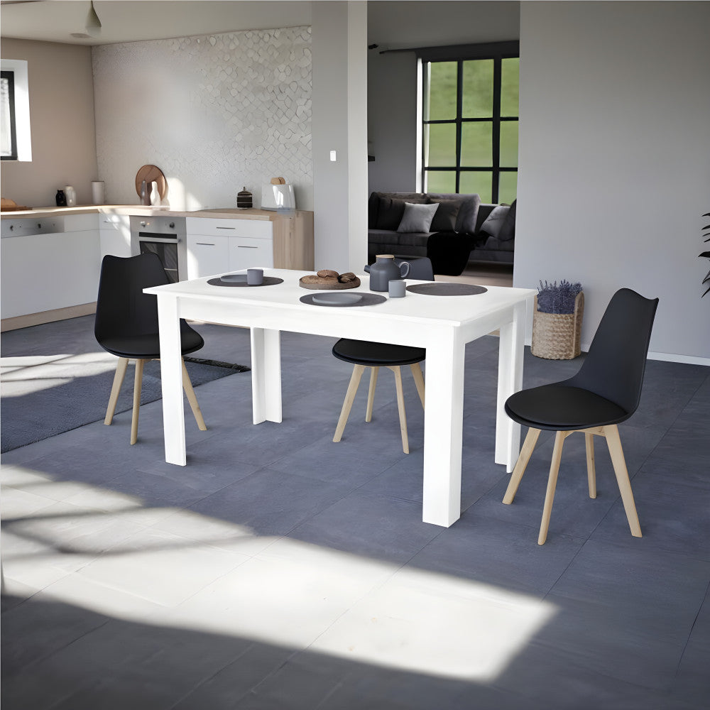 Masă de dining Yorki Standard 140x80 cm albă