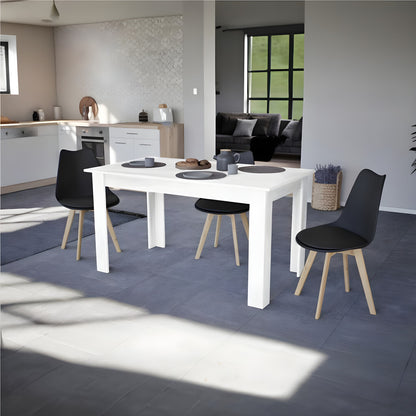 Masă de dining Yorki Standard 140x80 cm albă