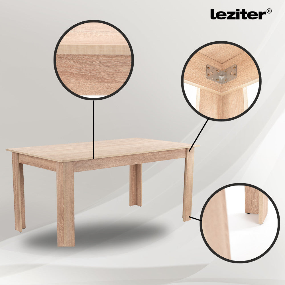 Set de masă Zara 6+1 gri-stejar Sonoma