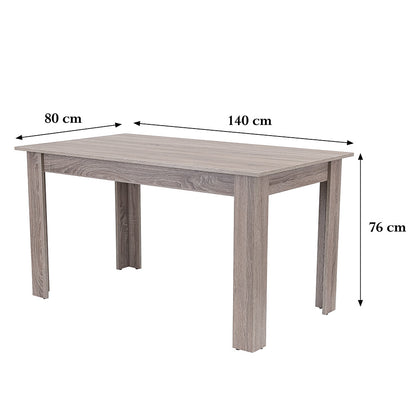 Masa de sufragerie Yorki Standard 140x80 cm stejar yorki