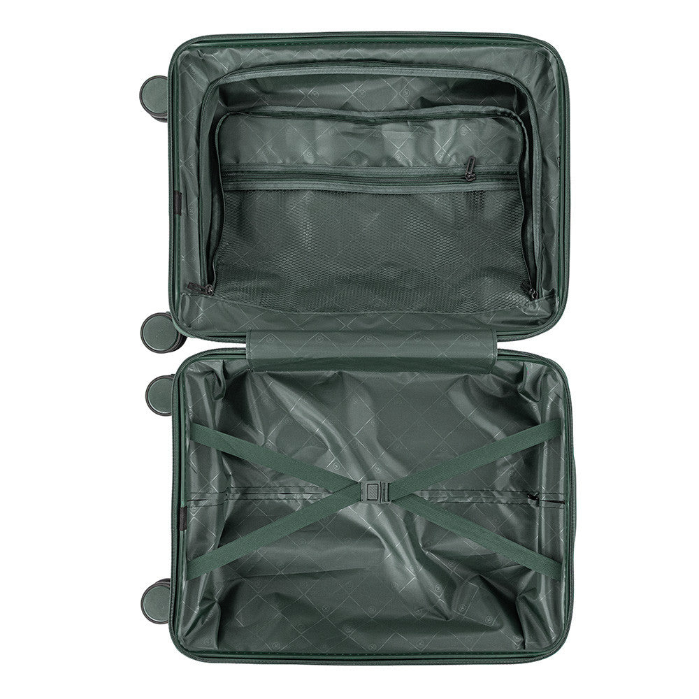 Valiză de cabină Travelux Endure cu hardtop 55x40x20 cm verde închis