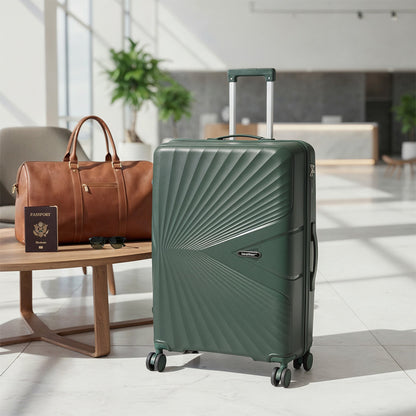 Valiză medie Travelux Endure cu hardtop 68x45x25 cm verde închis