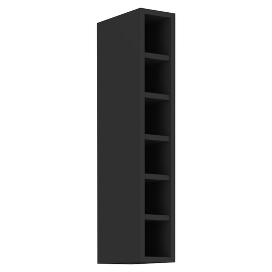 Dulap superior cu poliţă, negru, ARAKA/MENZO/SIBER 15 G-90 OTW