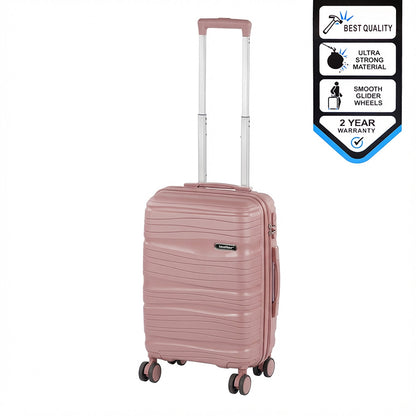 Valiză de cabină TraveLux Voyager cu hardtop 55x40x20 cm, mov, roz