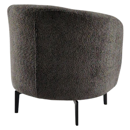 Fotoliu, gri-maro Taupe / negru, PRESO
