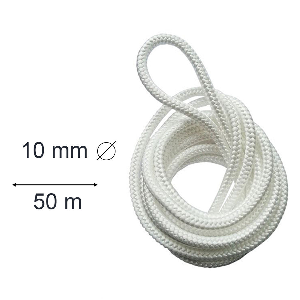 Rolă de 50 m cu frânghie din PVC de 10 mm
