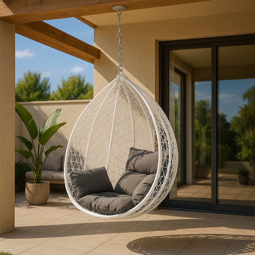 Scaun suspendat Havanna Easy cu kit de montare alb