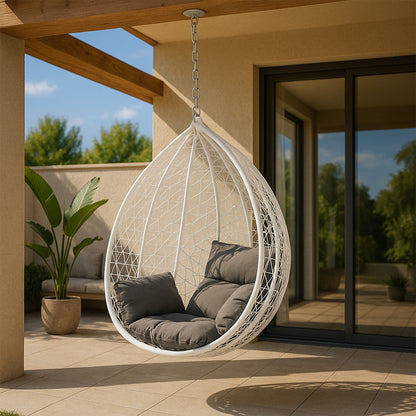 Scaun suspendat Havanna Easy cu kit de montare alb