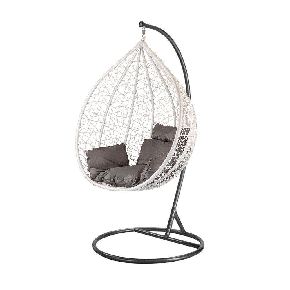 Scaun suspendat Havana alb-negru