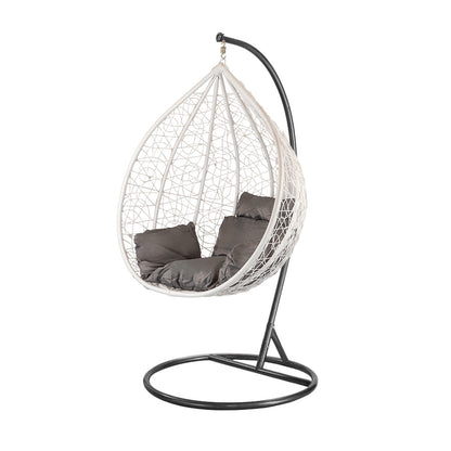 Scaun suspendat Havana alb-negru