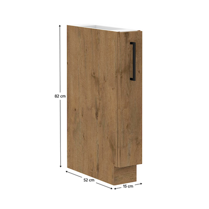 Cabinet inferior cu coş pull-out, stejar Lancelot, VEGA D15 CARGO BB