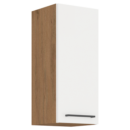 Cabinet superior, stejar Lancelot/alb extra lucios HG, VEGA 30 G-72 1F