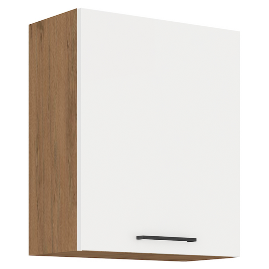 Cabinet superior, stejar Lancelot/alb extra lucios HG, VEGA 60 G-72 1F