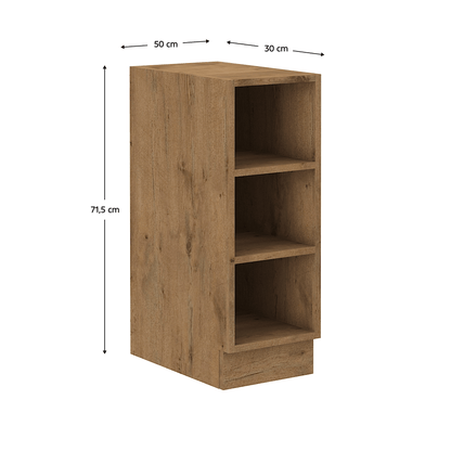 Cabinet inferior cu rafturi, stejar Lancelot, VEGA 30 D OTW BB