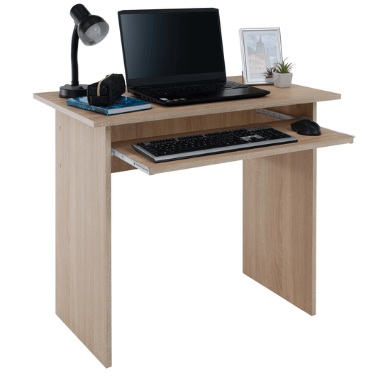 Masă PC, stejar sonoma, VERNER NEW