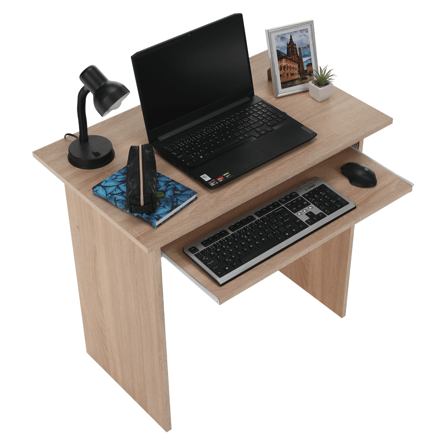 Masă PC, stejar sonoma, VERNER NEW