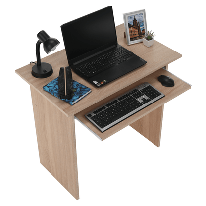 Masă PC, stejar sonoma, VERNER NEW