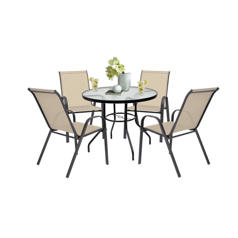 Set mobilier de grădină Tanger 4+1 bej