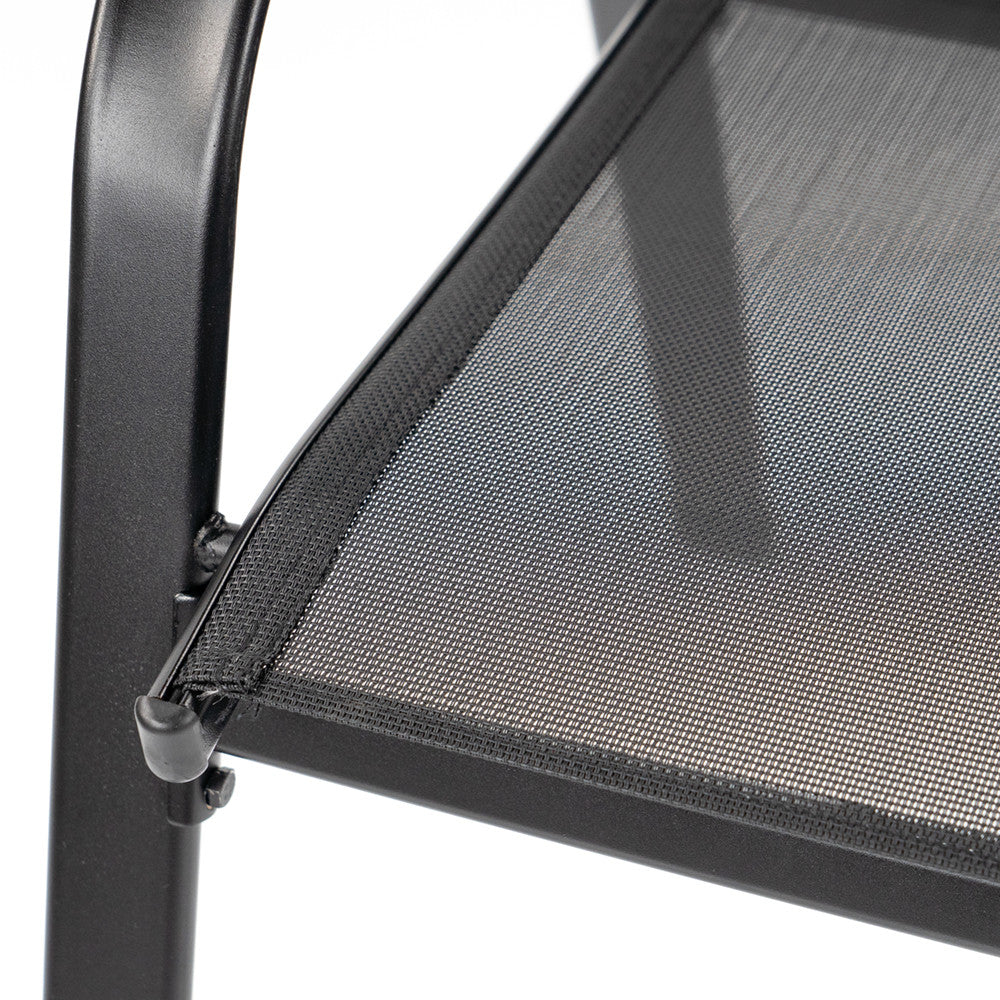 Set mobilier de grădină Lorca 4+1 negru