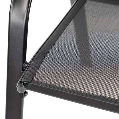 Set mobilier de grădină Lorca 4+1 negru