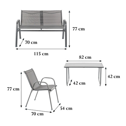 Set mobilier de grădină Lorca 4+1