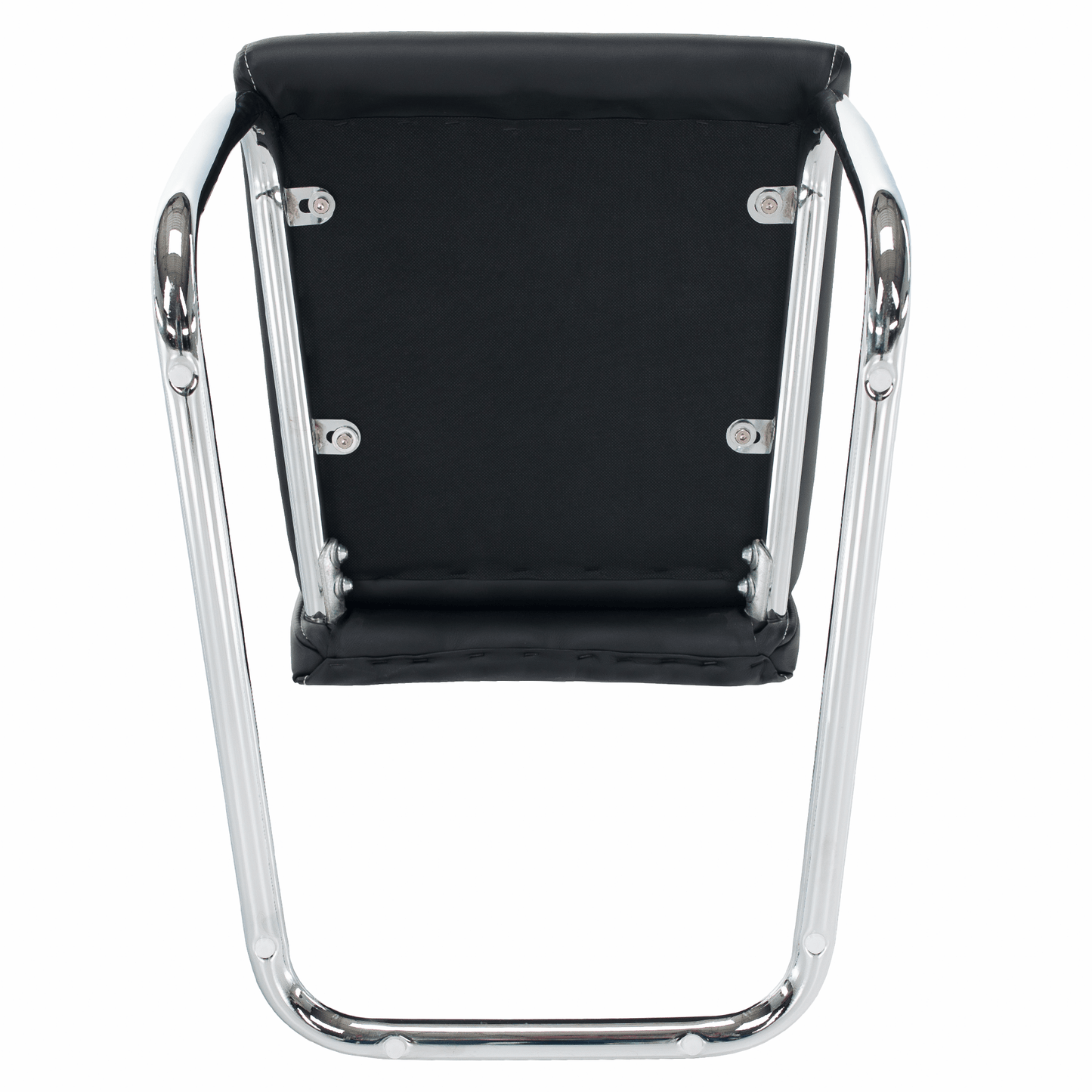 Scaun dining,  negru / cusături deschise la culoare, ABIRA NEW