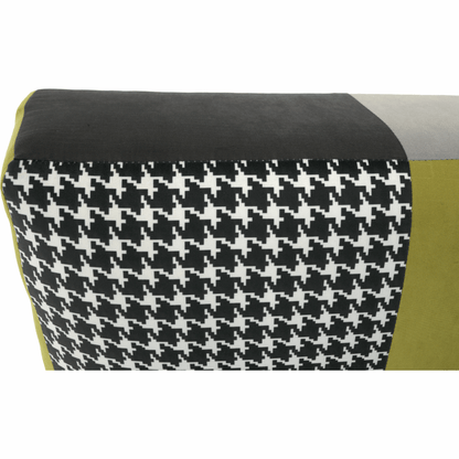 Canapea, textil verde gălbui/gri/negru, ALABAMA