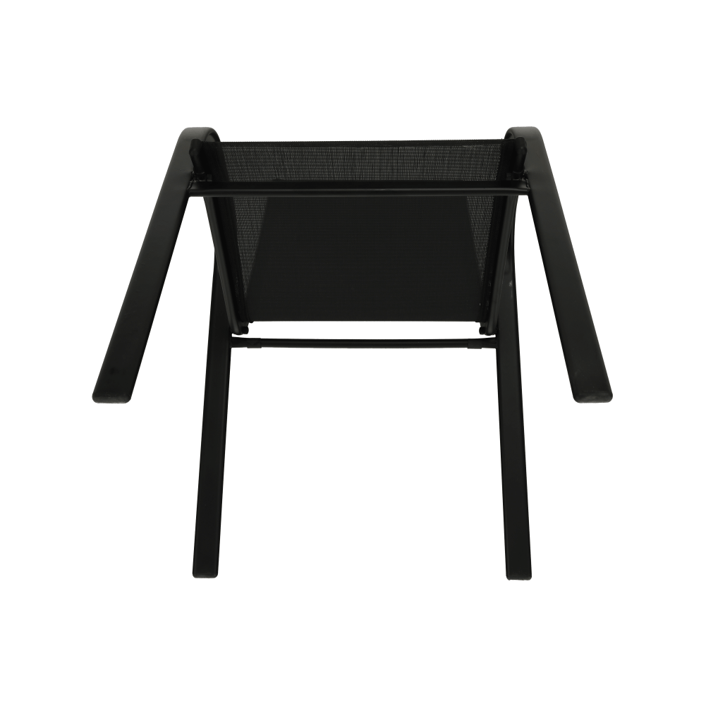Scaun stivuibil, gri închis/negru, ALDERA