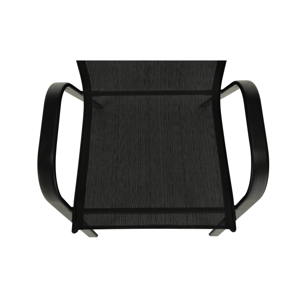 Scaun stivuibil, gri închis/negru, ALDERA