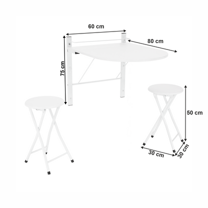 Set dining set 1+2, alb, AMADEO
