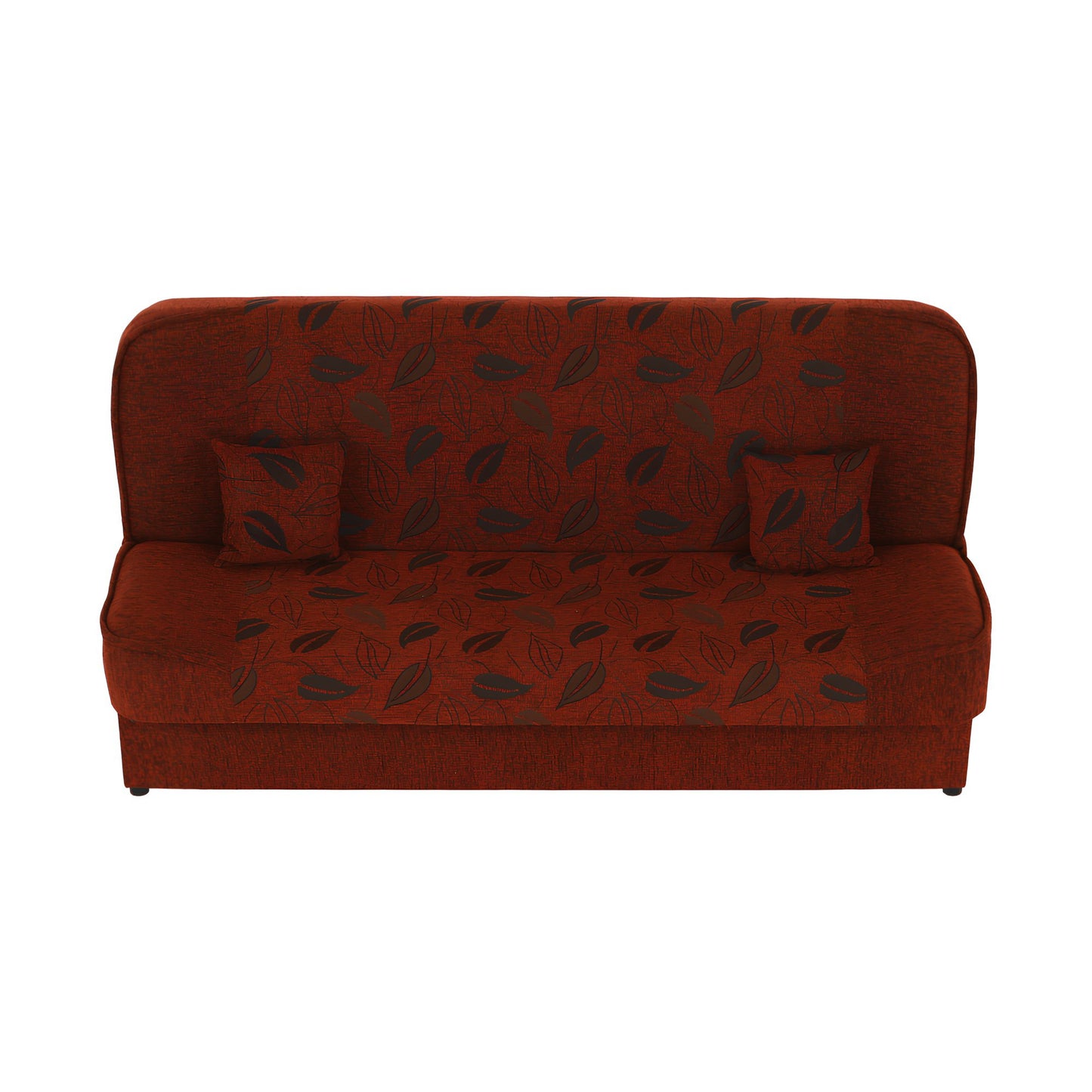 Canapea extensibilă, material textil cărămiziu/model, ASIA NEW