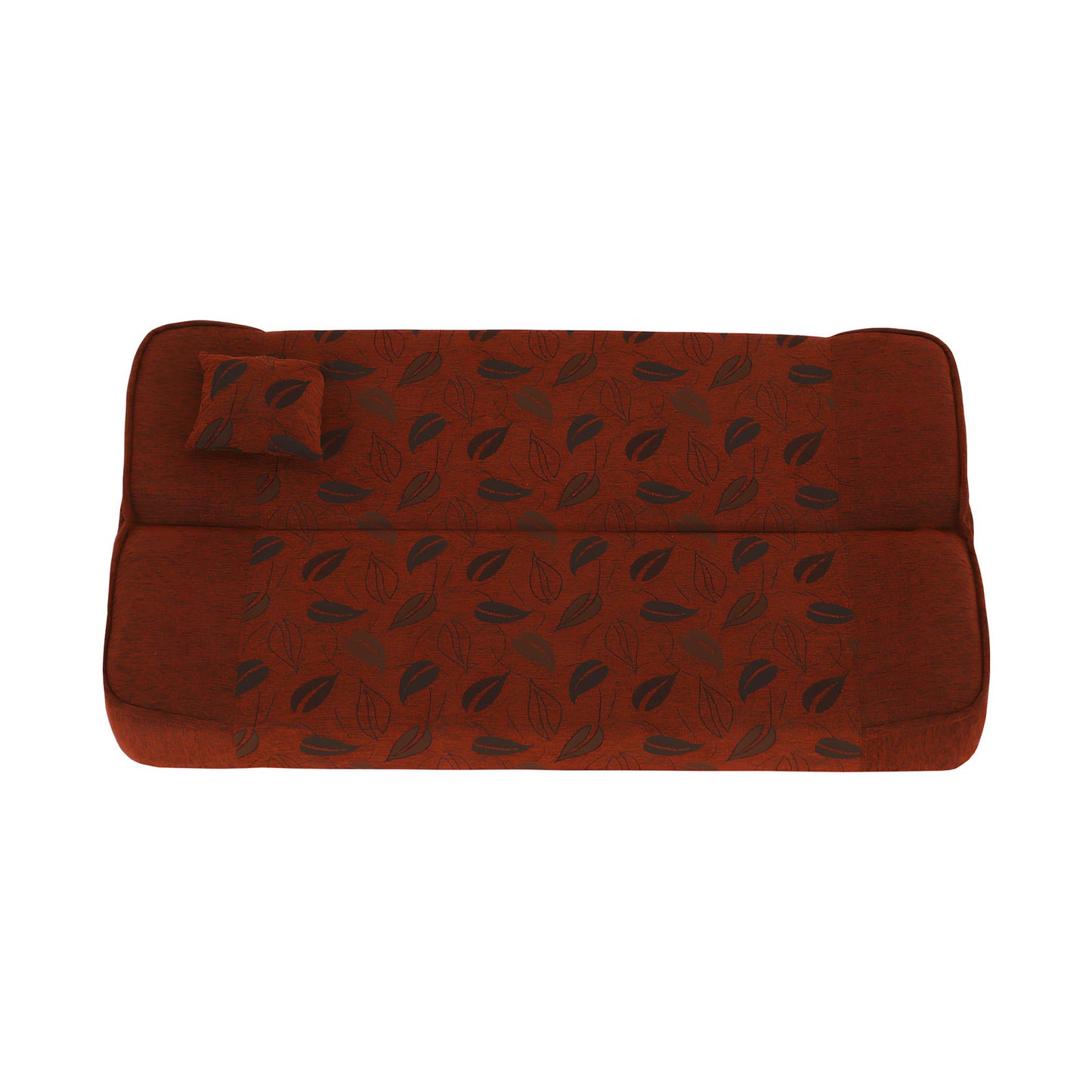 Canapea extensibilă, material textil cărămiziu/model, ASIA NEW