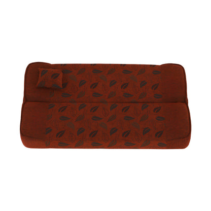 Canapea extensibilă, material textil cărămiziu/model, ASIA NEW