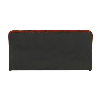Canapea extensibilă, material textil cărămiziu/model, ASIA NEW