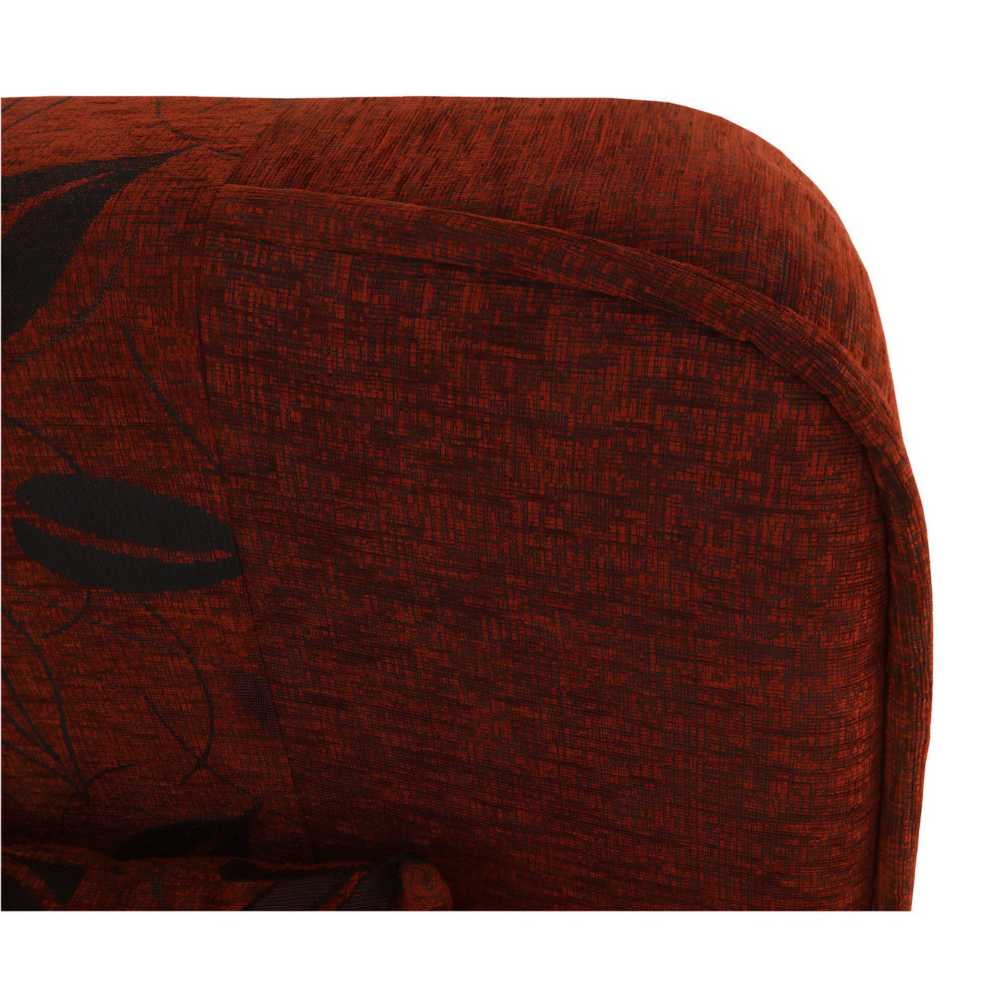 Canapea extensibilă, material textil cărămiziu/model, ASIA NEW